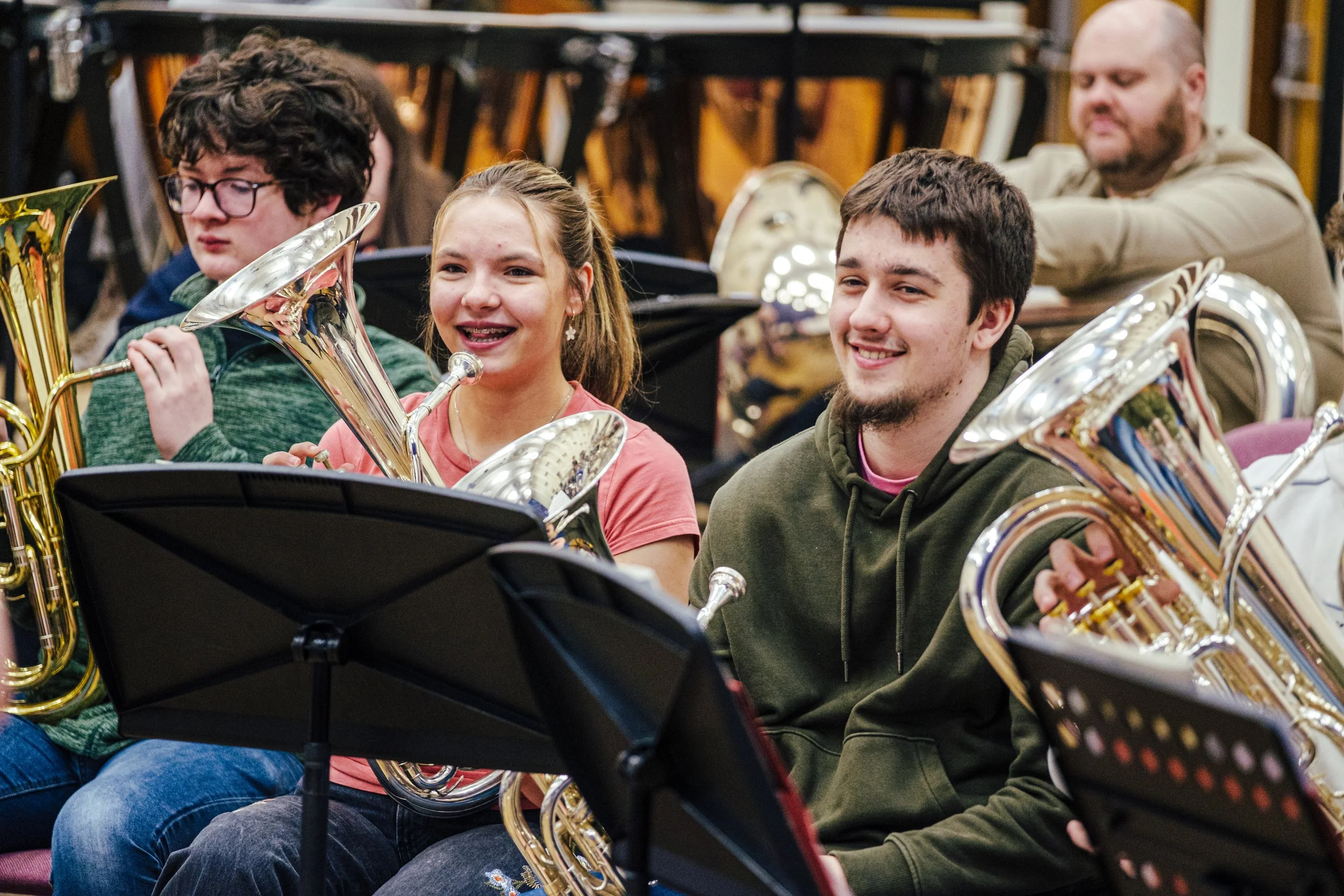 Band Pres Cenedlaethol Ieuenctid Cymru yn Fyw ym Mhangor