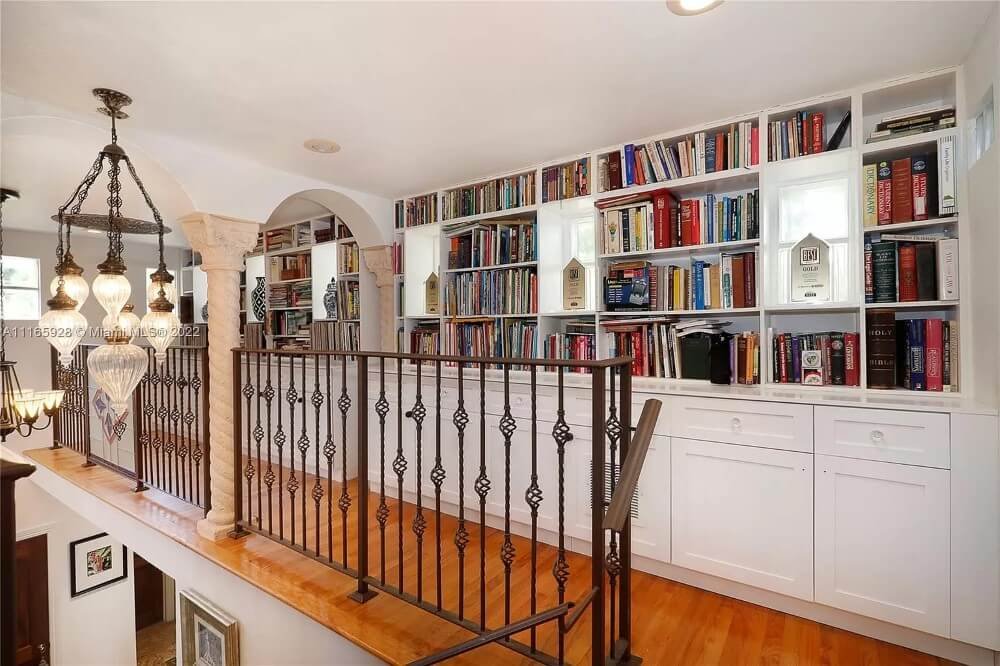 1924 Mediterranean Revival house Miami Florida - library 3.jpeg