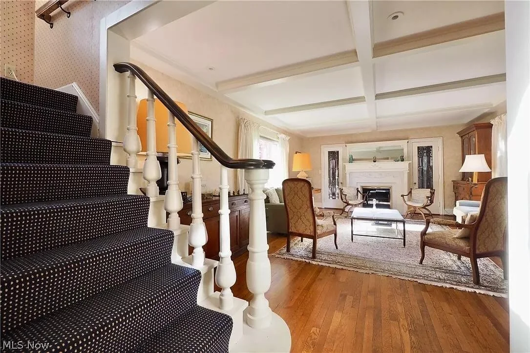 1930 Tudor house Rocky River Ohio - staircase.jpg
