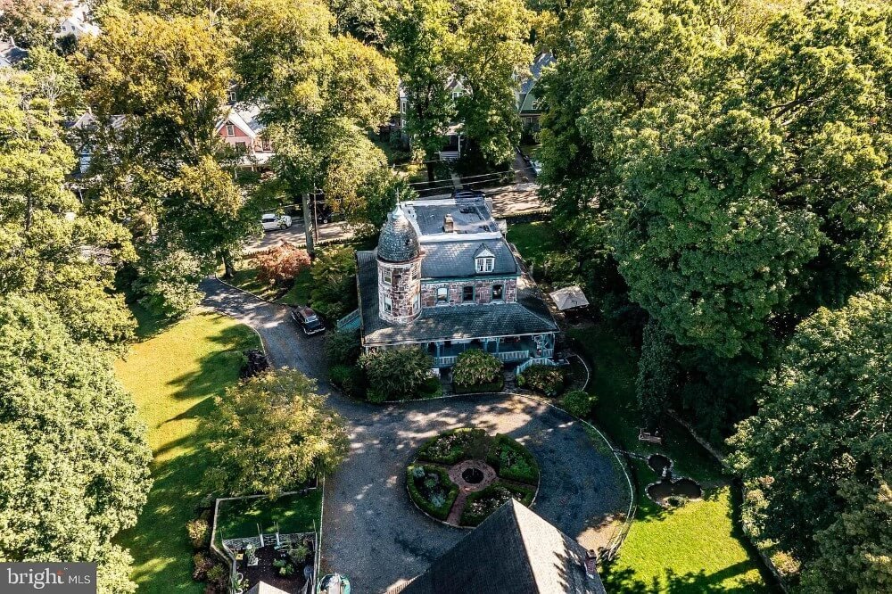 1893 Victorian house Wyncote Pennsylvania - aerial view 7.jpeg