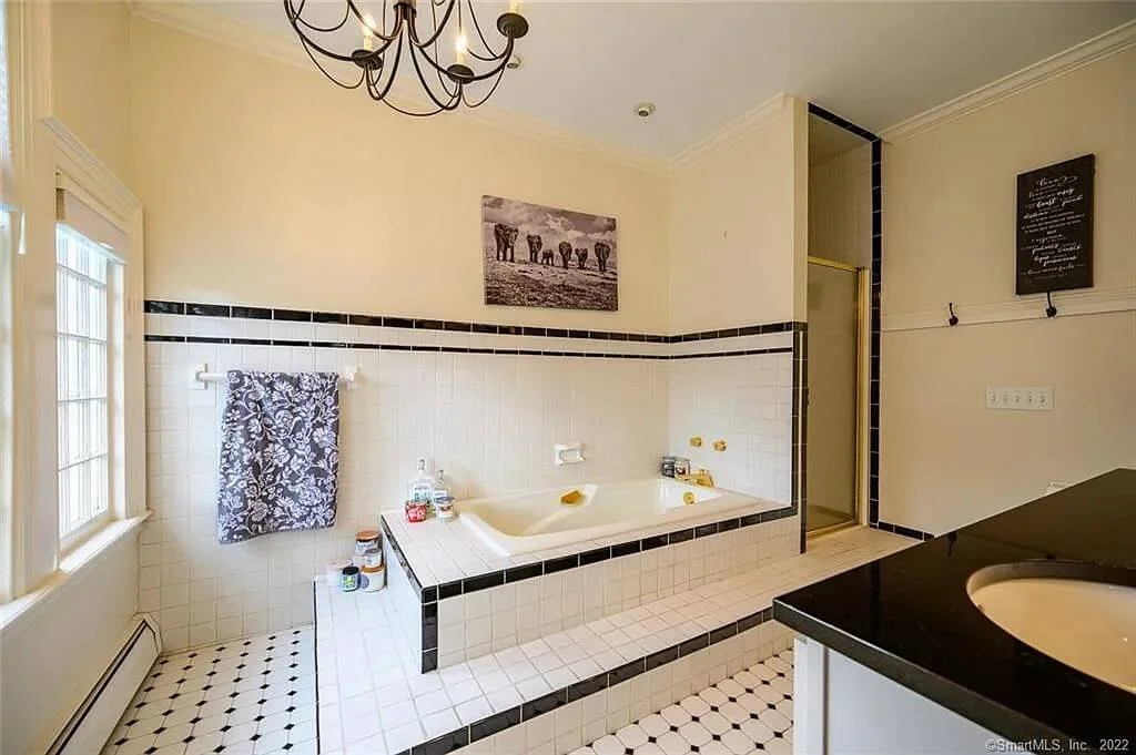 The Henry R Hovey House 1899 Colonial Revival Hartford Connecticut - second bathroom 2.jpg