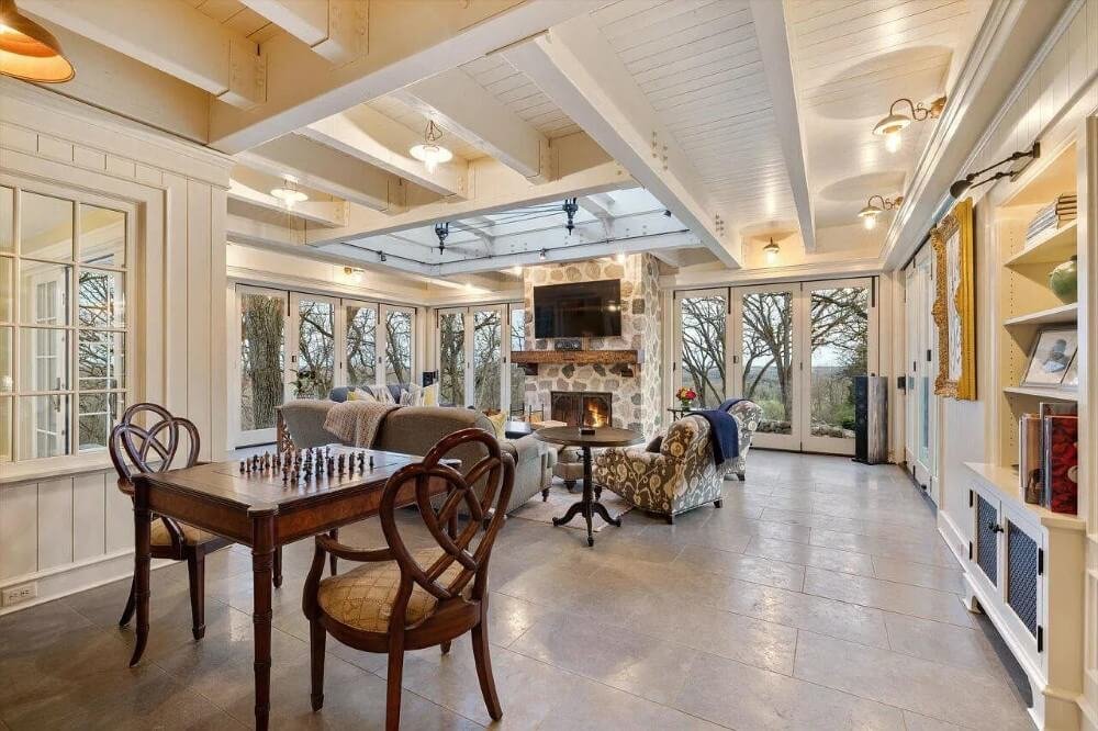 1927 Colonial Revival house Mukwonago Wisconsin - 24 - gaming room.jpeg