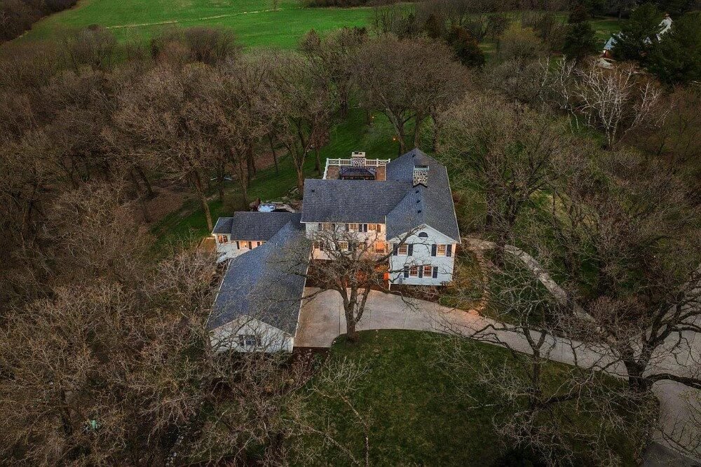 1927 Colonial Revival house Mukwonago Wisconsin - 71 - night view.jpeg