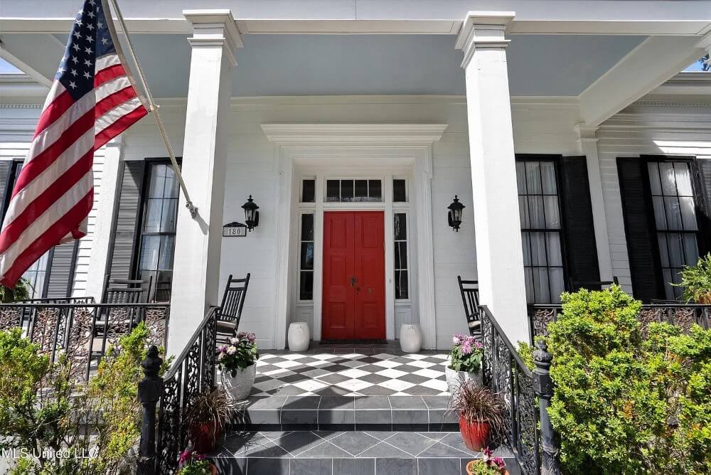 Hilltop 1858 Greek Revival house Holly Springs Mississippi - 1 - front view.jpeg