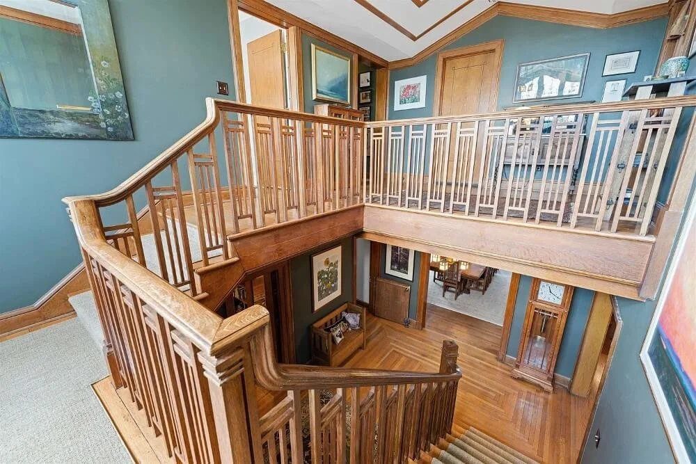 Mount Barbara 1918 Prairie style house Salina Kansas - 21 - stairs.jpeg