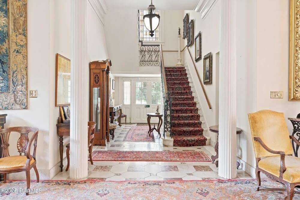 Oaklawn Manor 1836 Greek Colonial Cypremort Point Louisiana - 22 - staircase.jpeg