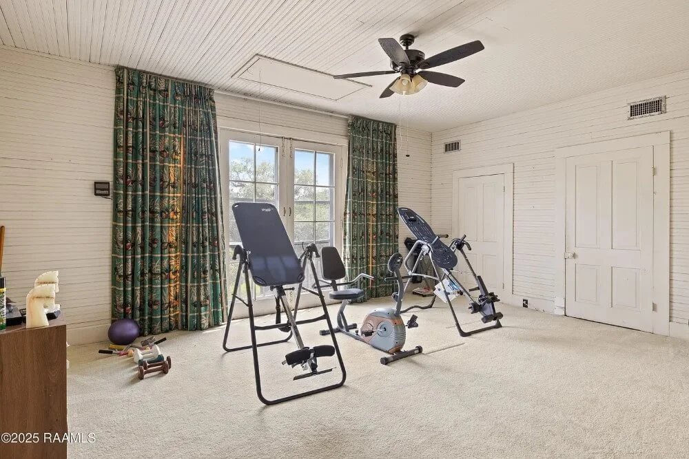 Oaklawn Manor 1836 Greek Colonial Cypremort Point Louisiana - 35 - gym.jpeg