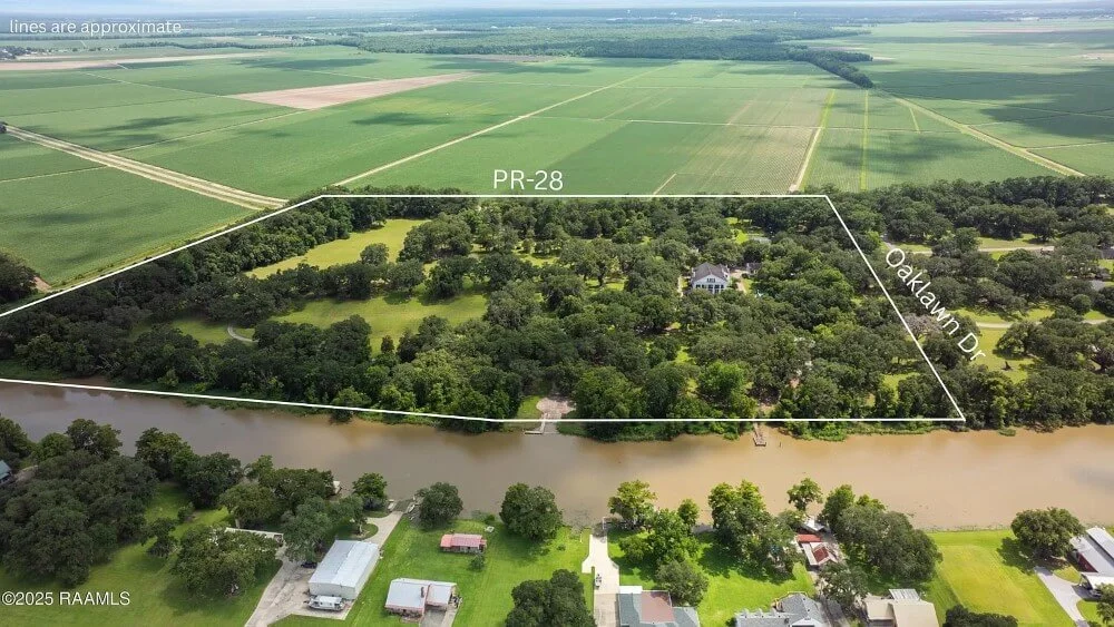 Oaklawn Manor 1836 Greek Colonial Cypremort Point Louisiana - 59 - aerial view.jpeg