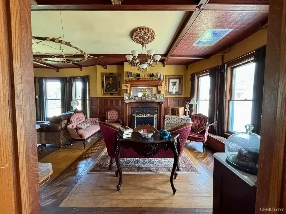 The Macloud House 1883 Victorian style Newberry Michigan - 5 - living room.jpeg