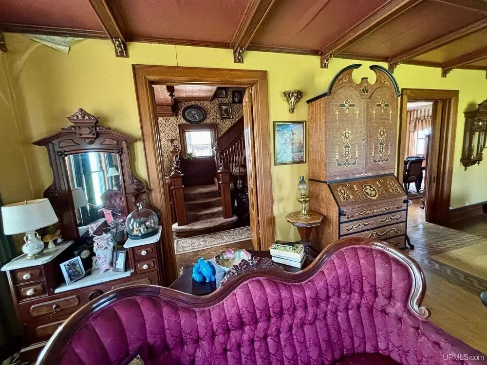 The Macloud House 1883 Victorian style Newberry Michigan - 6 - living room.jpeg