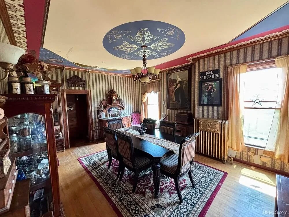 The Macloud House 1883 Victorian style Newberry Michigan - 9 - dining room.jpeg
