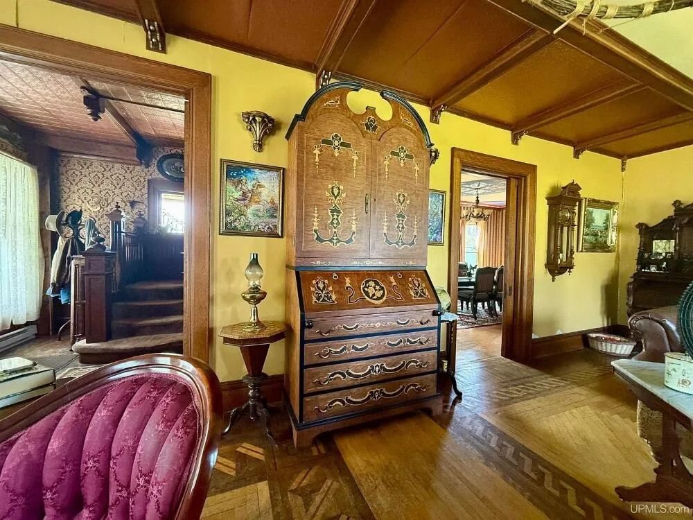 The Macloud House 1883 Victorian style Newberry Michigan - 20 - living area.jpeg