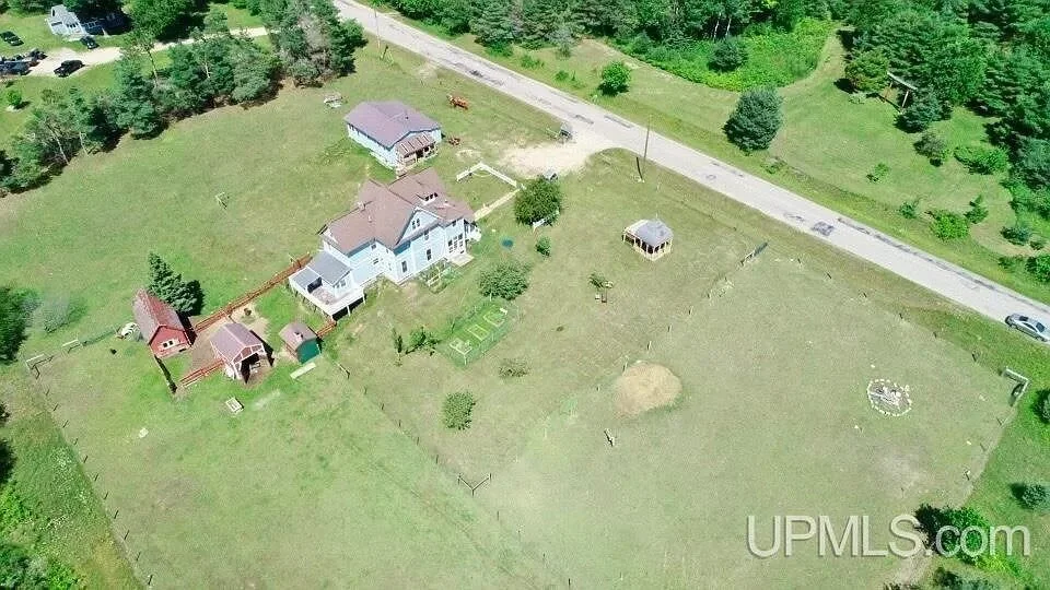 The Macloud House 1883 Victorian style Newberry Michigan - 59 - aerial view.jpeg