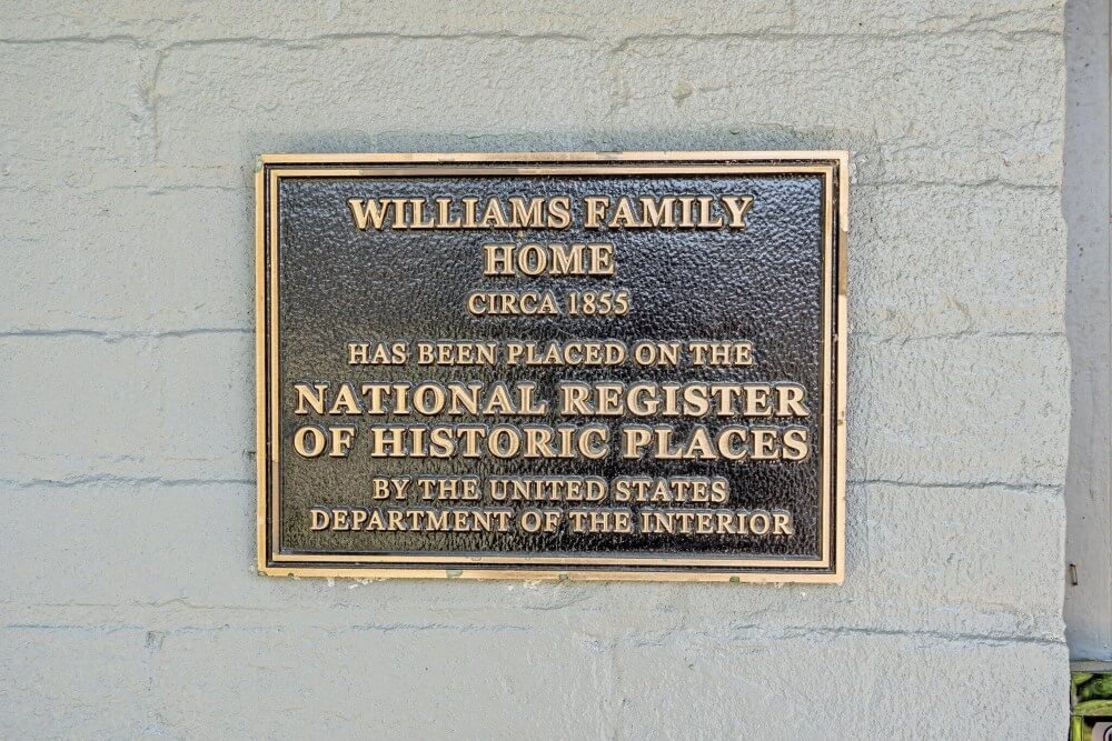The Williams Family Home 1857 Historic house Boonville Missouri - 9 - historical sign.jpeg