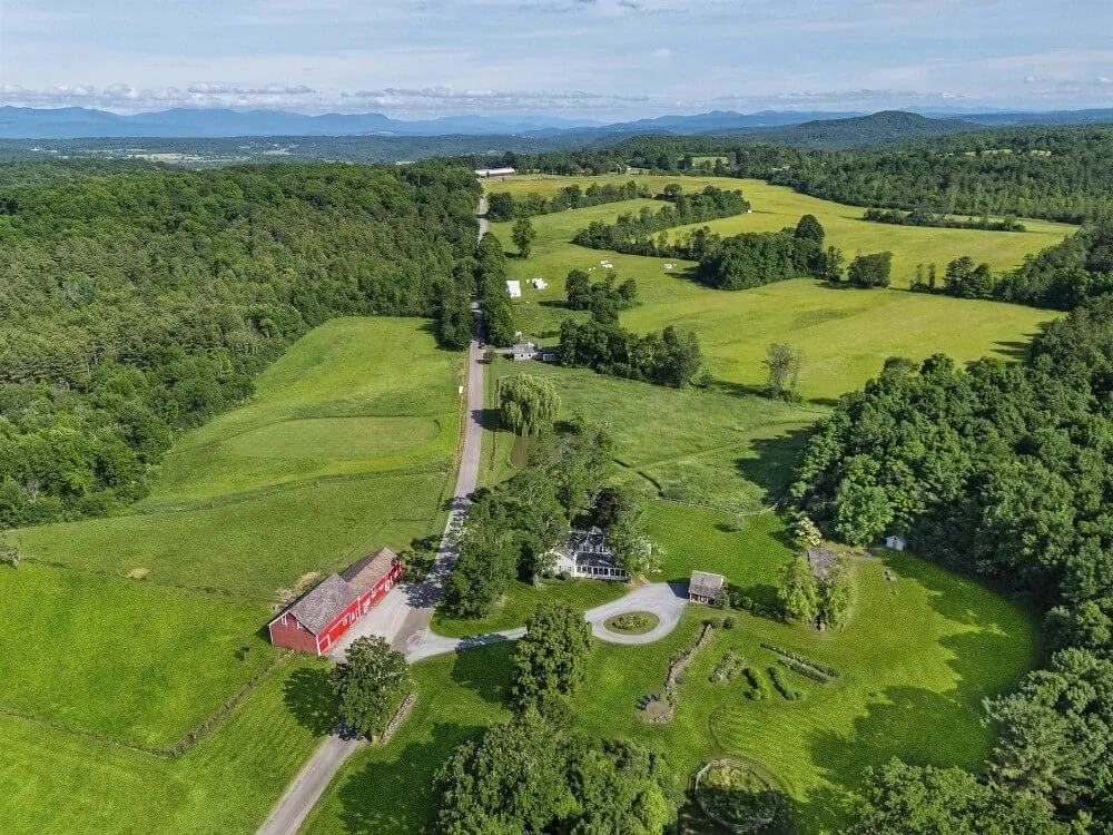 Worcester Hill 1804 Farmhouse Shoreham Vermont - 37 - aerial view.jpg