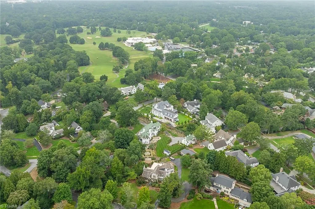 1924 Tudor house High Point North Carolina - 50 - aerial view.webp