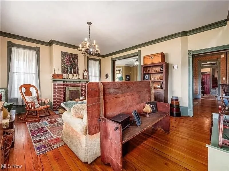 1864 Victorian Farmhouse Cambridge Ohio - 10 - living room.jpg