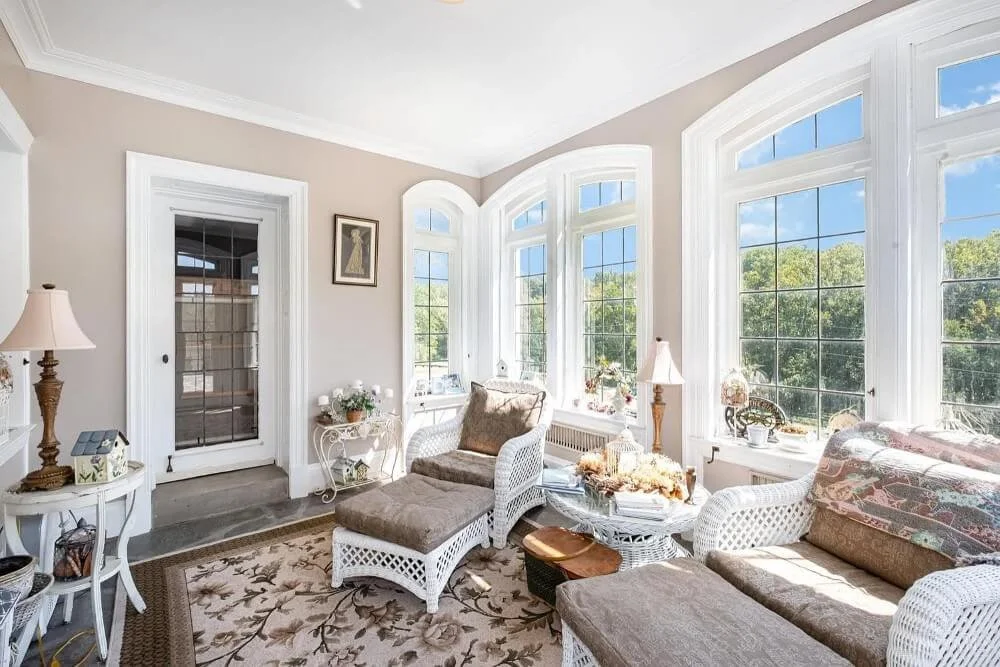 1937 French Chateau estate Pierce Township Ohio - 8 - sunroom.jpg