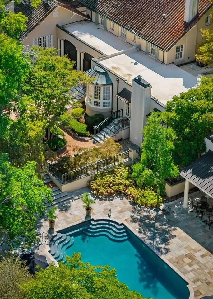 1928 Mediterranean house Cookeville Tennessee - 5 - pool view.webp