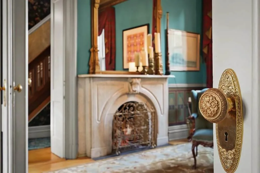 1854 Gothic Revival house Madison Wisconsin - 19 - living room.jpg