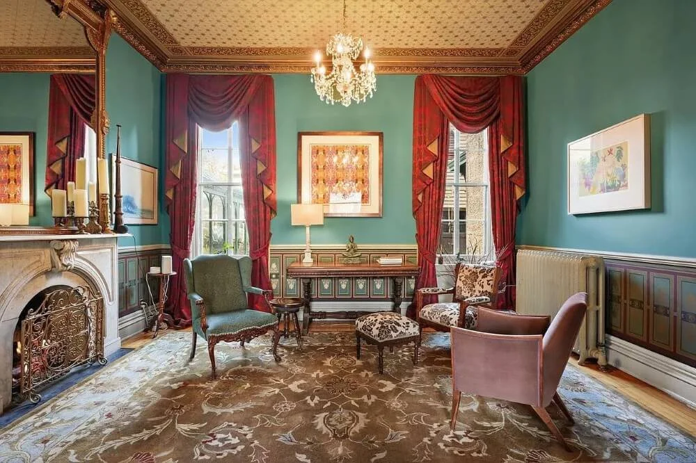 1854 Gothic Revival house Madison Wisconsin - 22 - family room.jpg