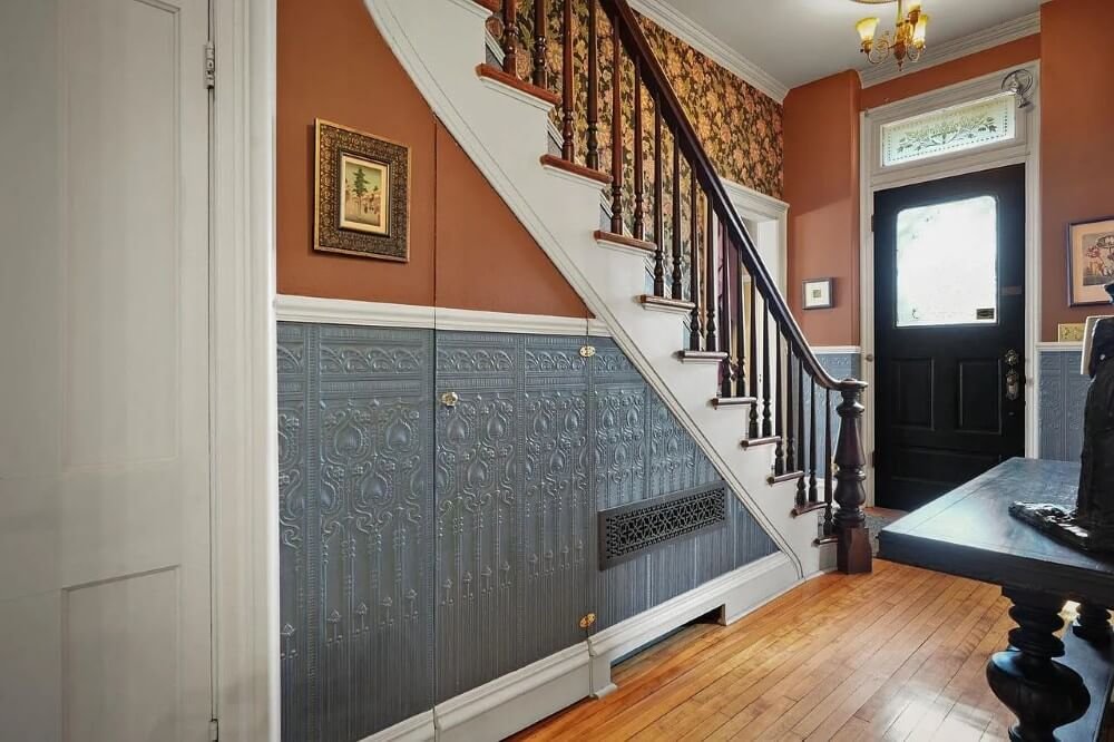 1854 Gothic Revival house Madison Wisconsin - 35 - stairs.jpg