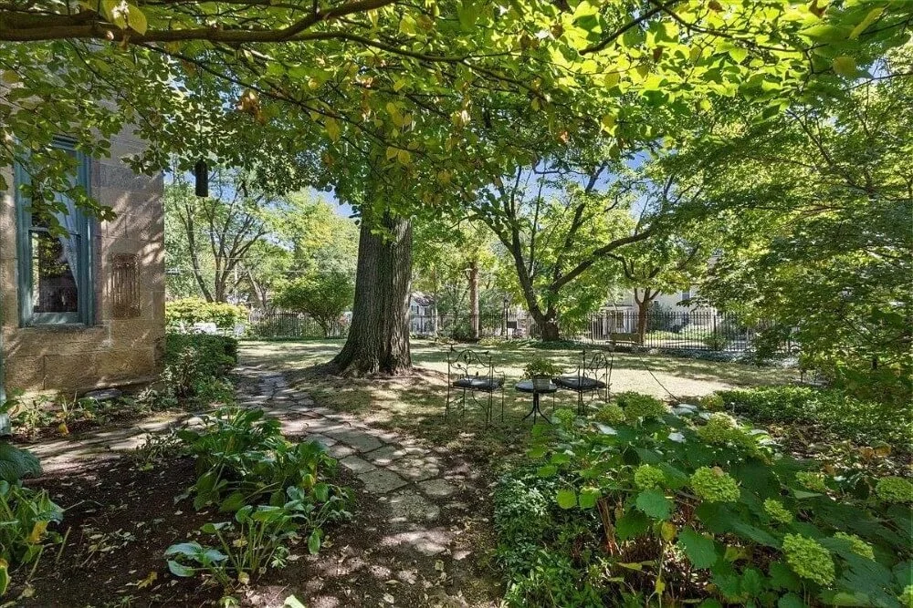 1854 Gothic Revival house Madison Wisconsin - 74 - garden.jpg