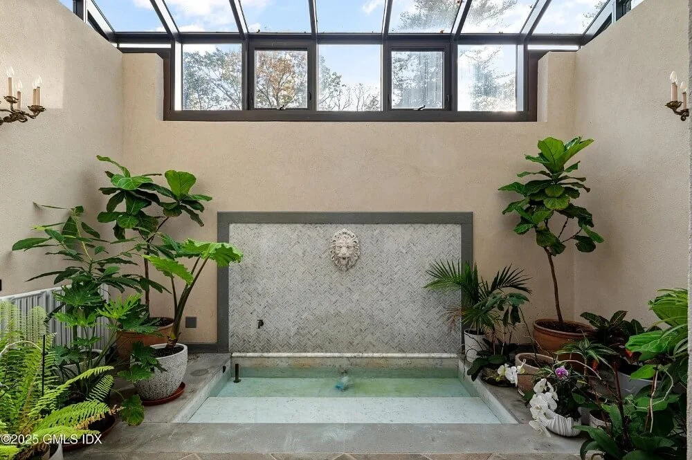Chateau Rochamore 1906 French Normandy stone manor Stamford Connecticut - 17 - sunroom.jpg