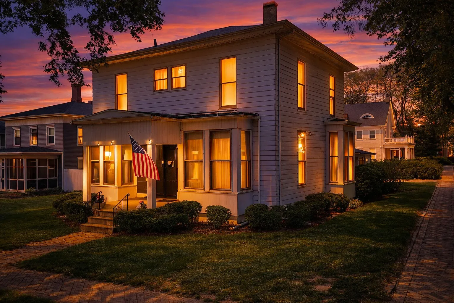 1900 American Foursquare in Ottawa, Illinois - $276k