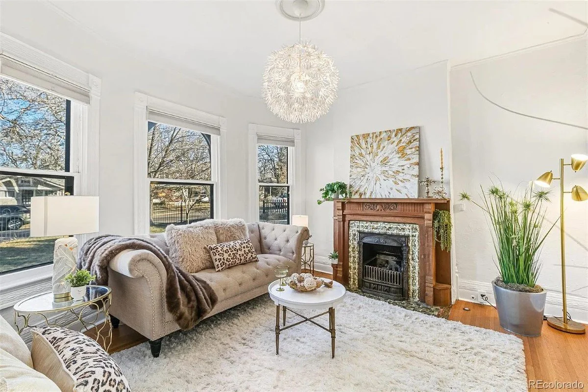 1892 Victorian house Denver Colorado - 3 - living room.webp