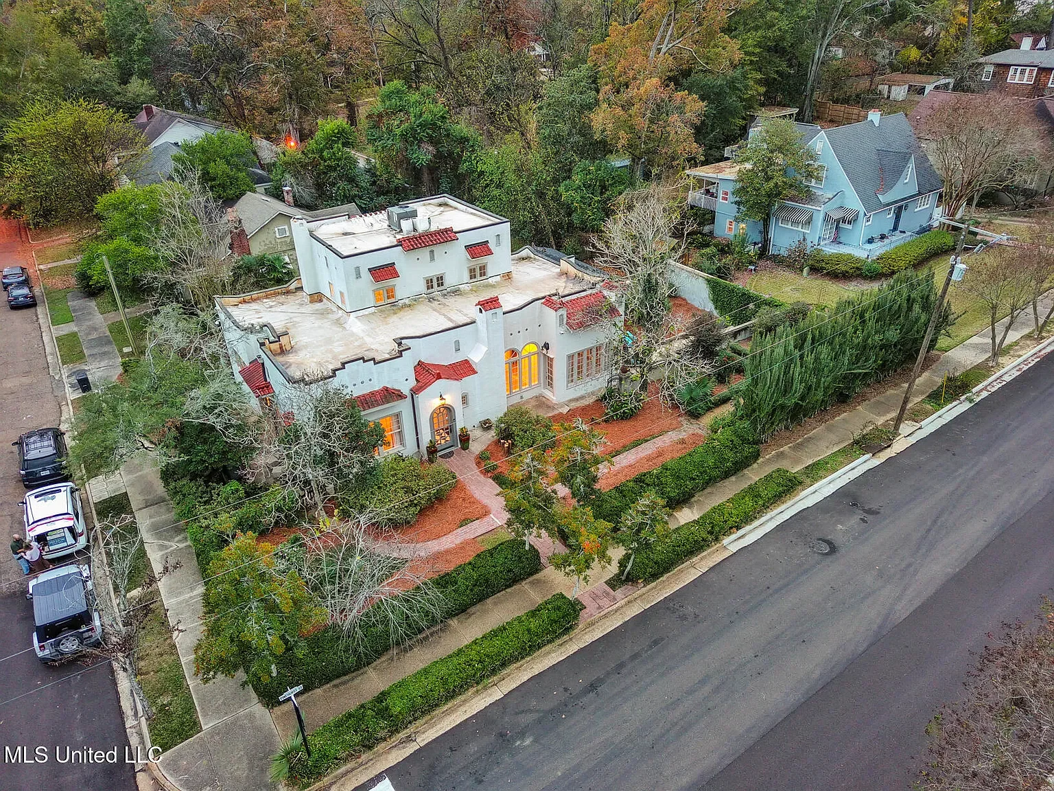 1937 Spanish Colonial house Jackson Mississippi - 38 - top view.webp
