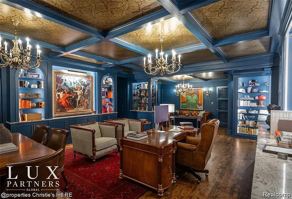 1915 Renaissance Revival house Detroit Michigan - 20 - office.webp