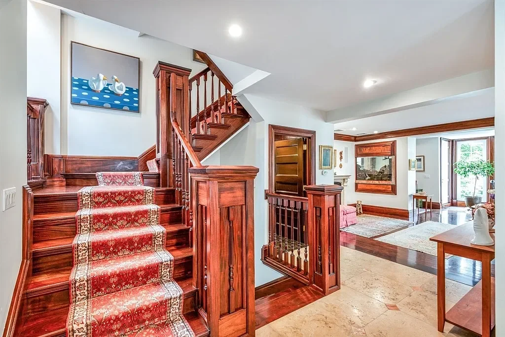 1899 Queen Anne house Boston Massachusetts - 5 - staircase.webp