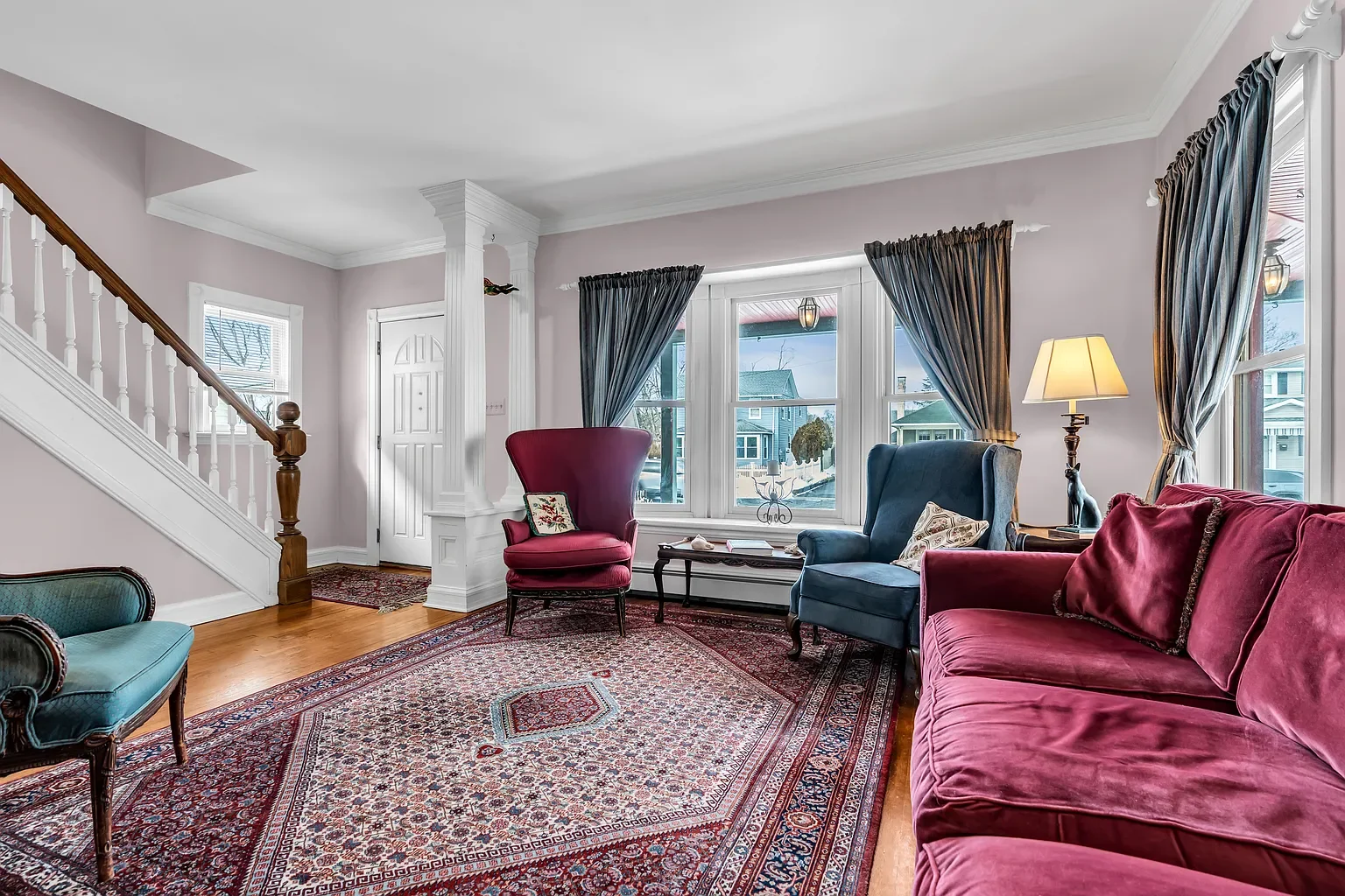 1909 Victorian house Long Branch New Jersey - 4 - living room.webp