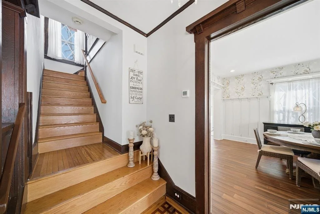 1917 Center Hall Colonial house Nutley Township New Jersey - 14 - staircase.jpg