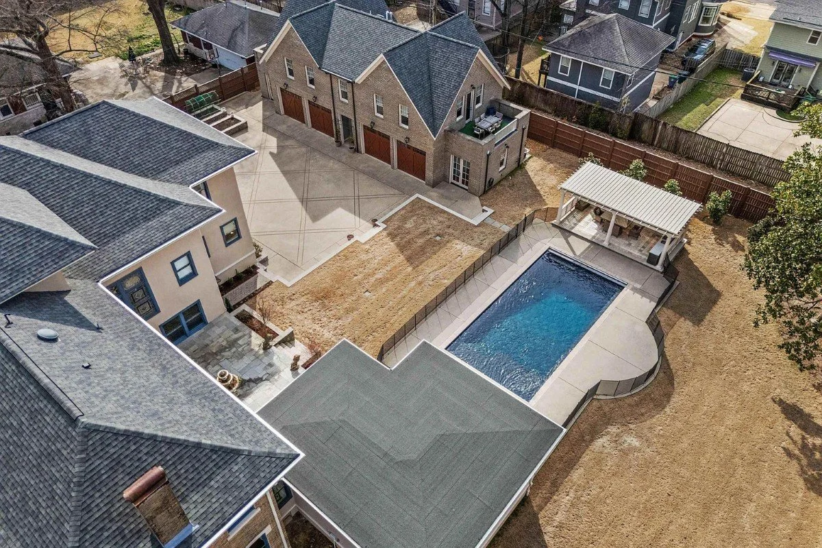 1920 Classical Revival house Memphis Tennessee - 37 - aerial view.webp