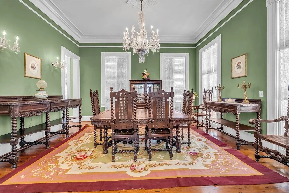 The McKinney McDonald House 1890 Victorian Galveston Texas - 14 - dining room.webp