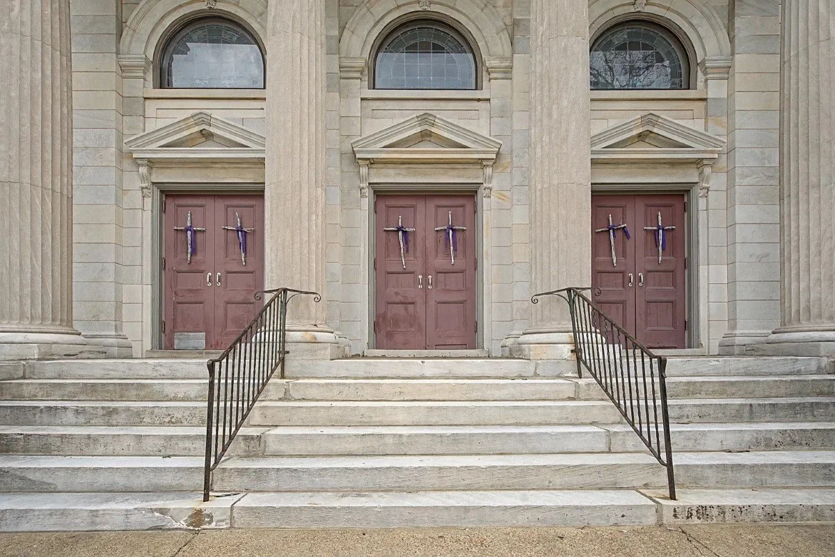 The former Woodland Presbyterian Church 1917 Gothic Revival Nashville Tennessee - 4 - front view.webp