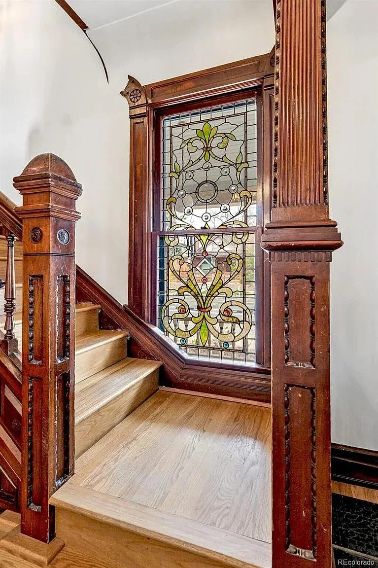 The Lobach House 1893 Victorian style Denver Colorado - 29 - staircase.webp