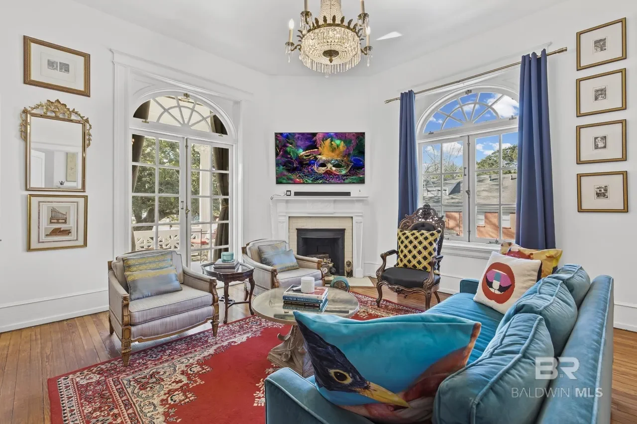 The Inge House known as The Driskell 1911 Mediterranean Revival Mobile Alabama - 28 - living area.webp