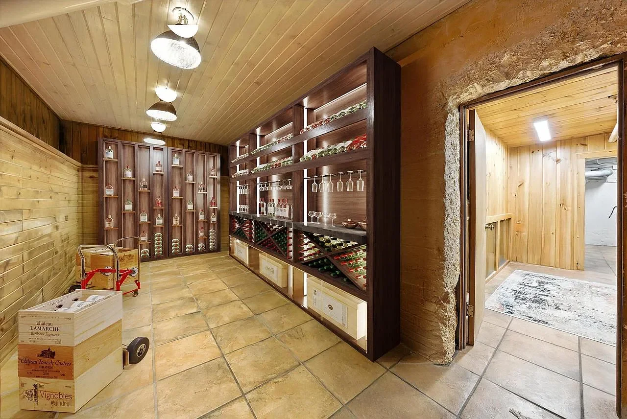 1907 Tudor Revival house Cedarburg Wisconsin - 49 - wine cellar.webp