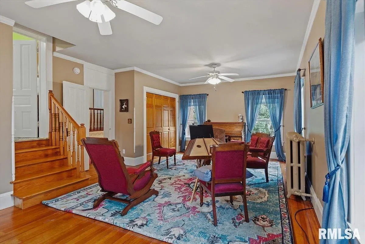 1840 Greek Revival house Jacksonville Illinois - 32 - office.webp