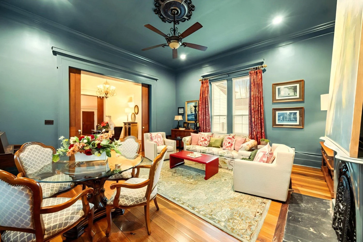 Highland Hall 1855 Greek Revival house Lexington Kentucky - 15 - living room.jpeg