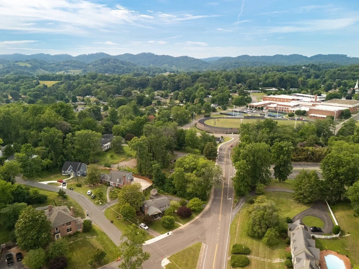 1930 Colonial Revival house Bristol Virginia - 47 - aerial view.webp