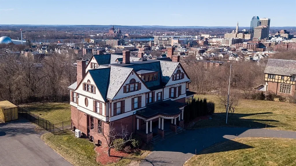The Frederick Harris House 1879 Colonial Revival Springfield Massachusetts - 2 - side view.webp