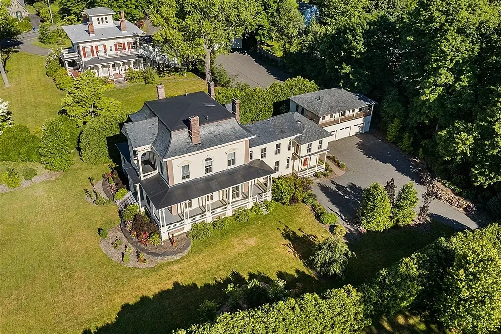 Henry F Hills House 1863 Italianate Amherst Massachusetts - 2 - top view.webp