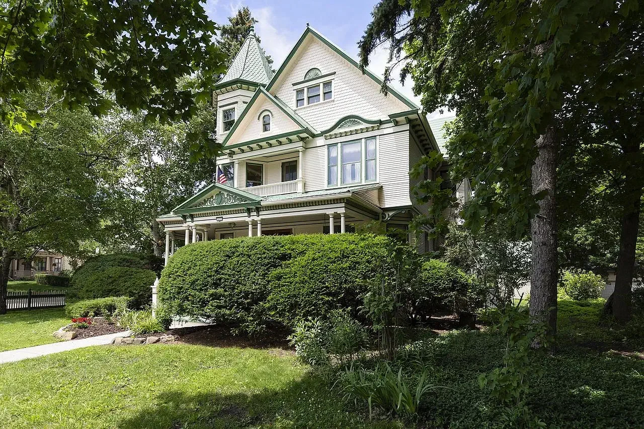 The Edward Engebretsen House 1895 Queen Anne Revival Whitewater Wisconsin - 34 - side view.webp