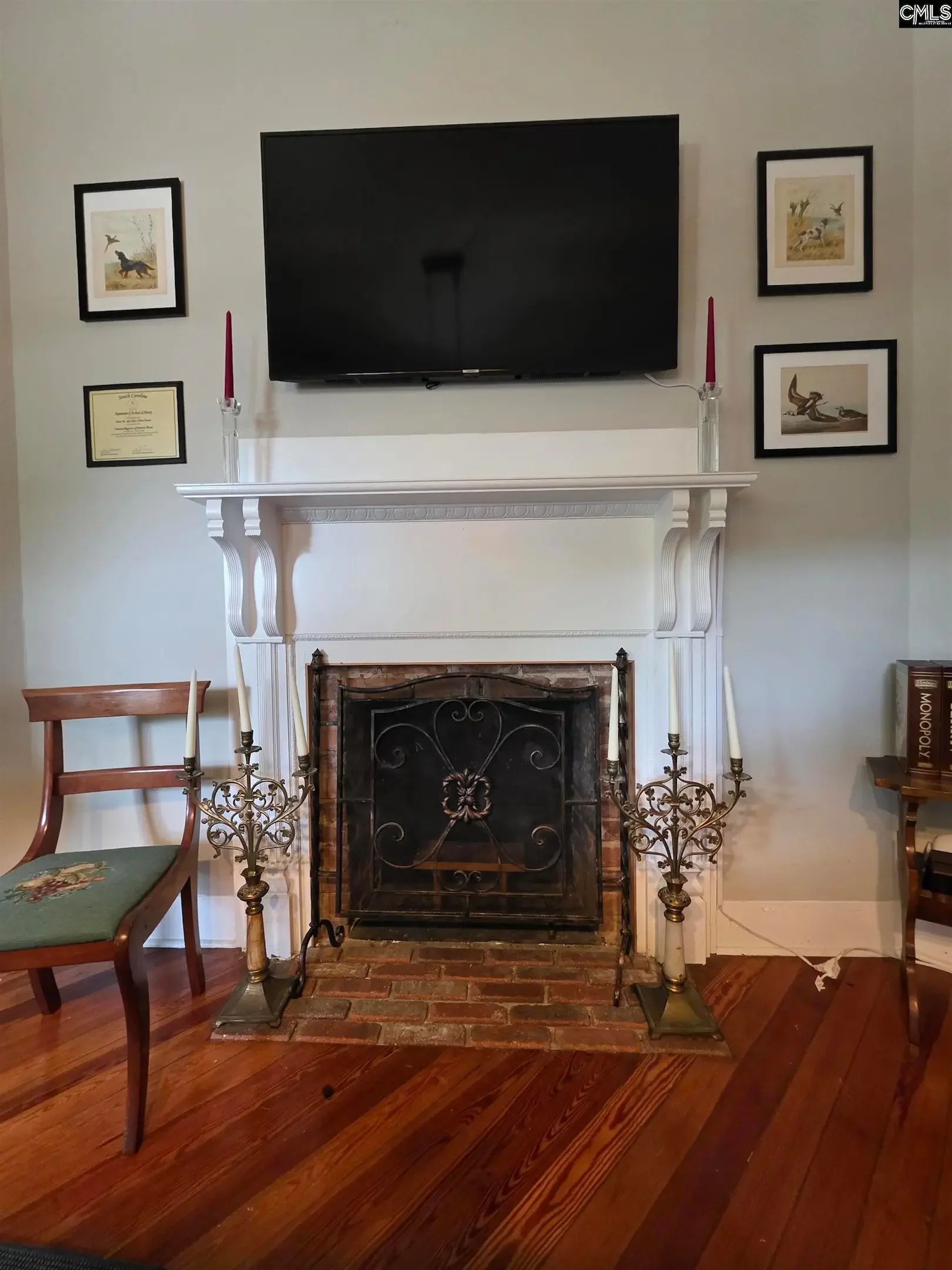 The Peter Oliver House 1904 Victorian Swansea South Carolina - 8 - fireplace.webp