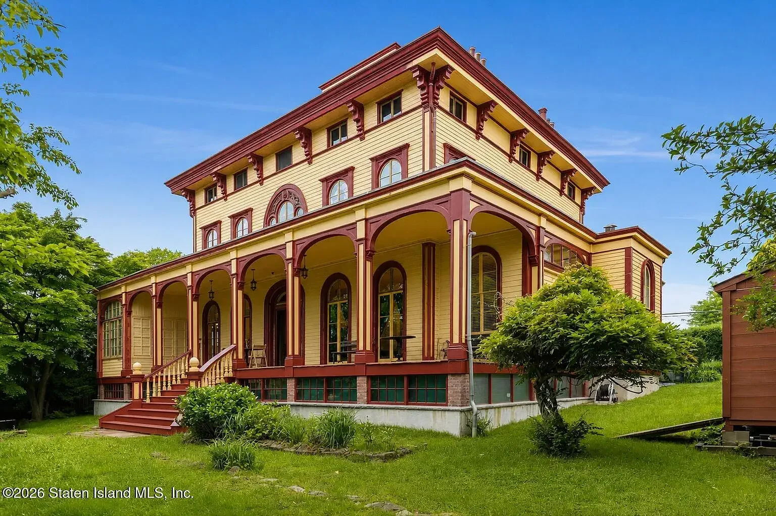 The Gustav Mayer House 1855 Italianate Staten Island New York - 3 - front view.webp