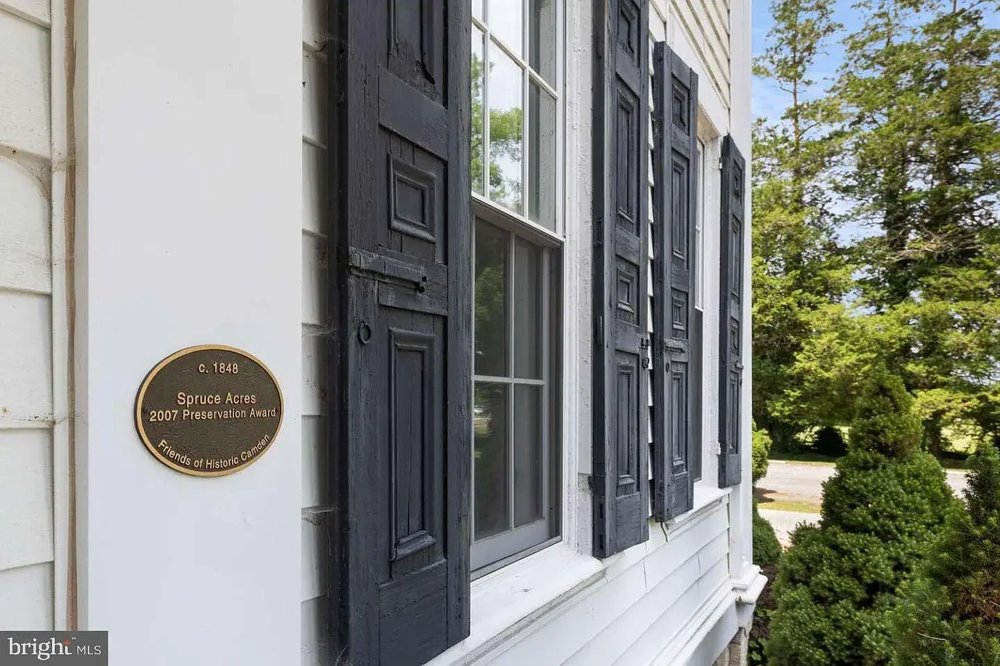 The Hunn Jenkins House Spruce Acres 1840 Greek Revival Camden Delaware - 2 - historical sign.webp